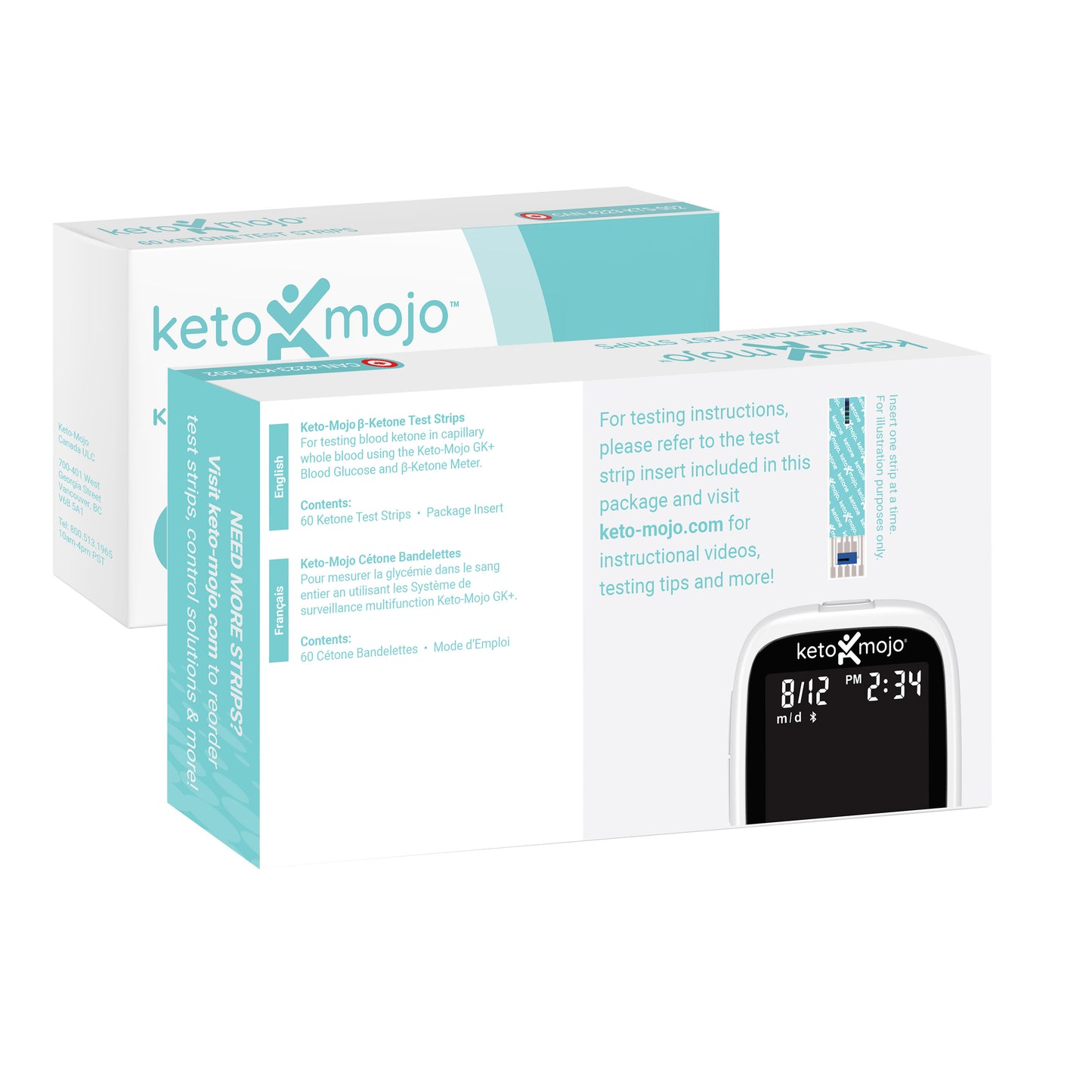 GK+ Ketone Test Strips (60 pack)