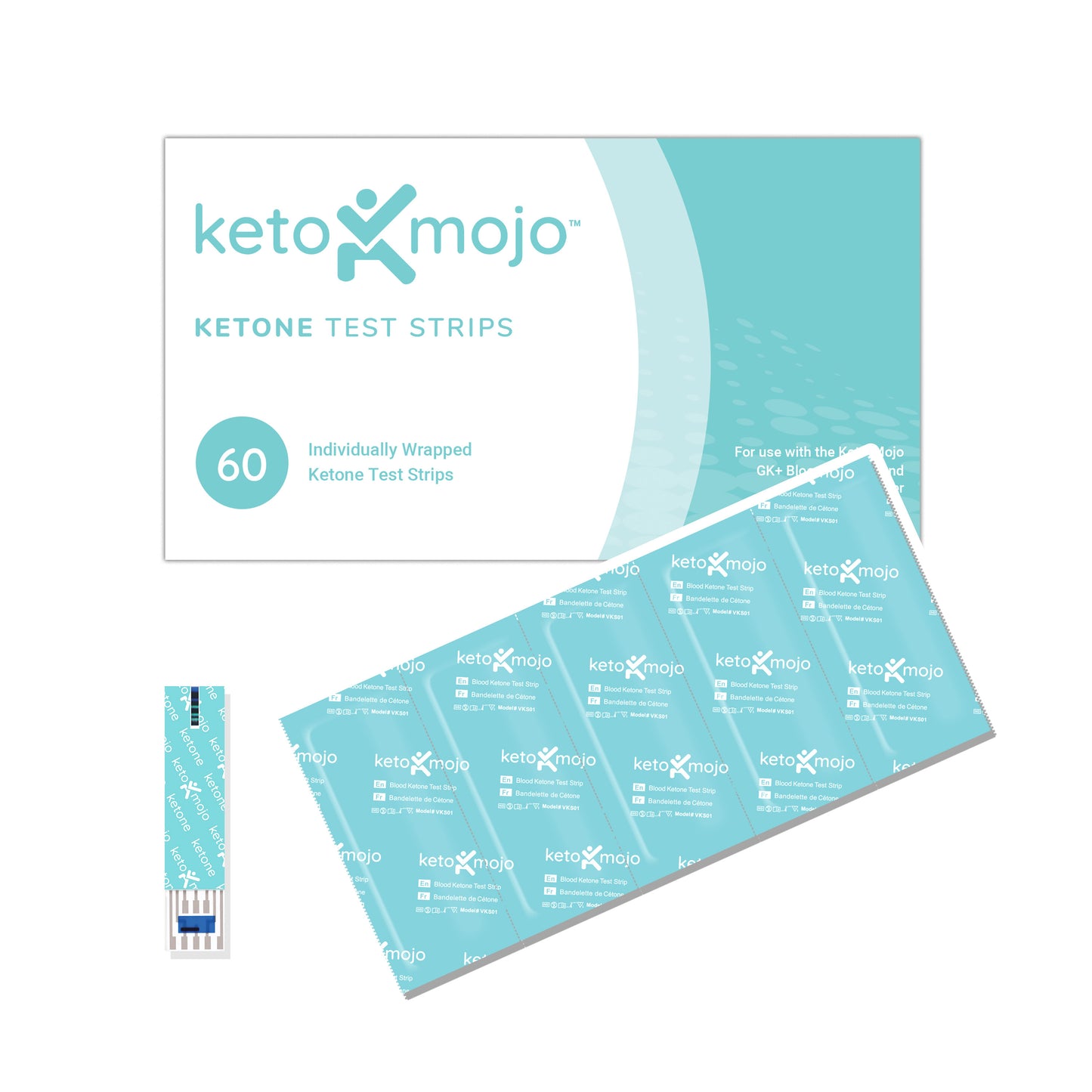 GK+ Ketone Test Strips (60 pack)
